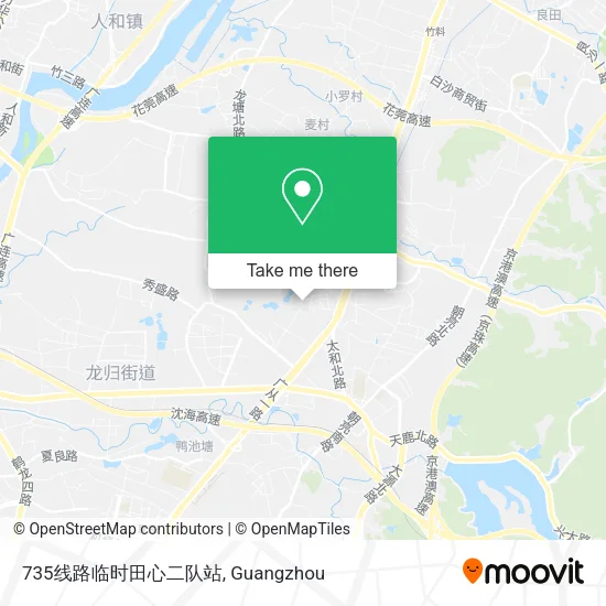 735线路临时田心二队站 map