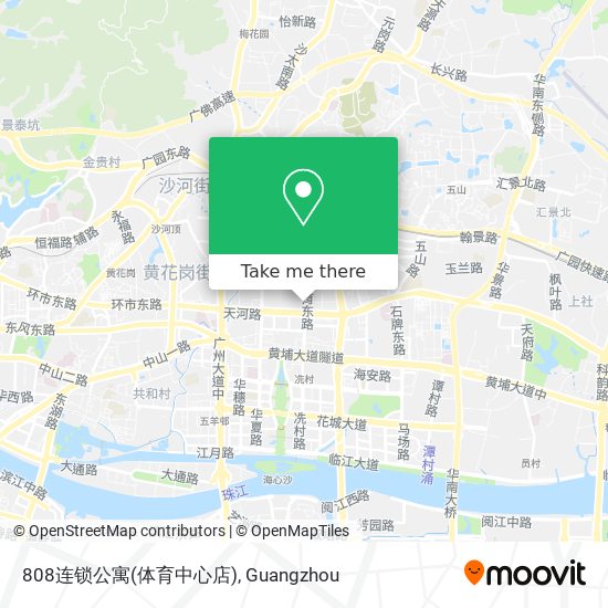 808连锁公寓(体育中心店) map