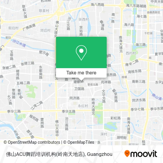 佛山ACU舞蹈培训机构(岭南天地店) map