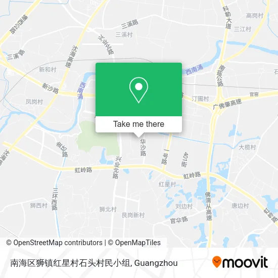 南海区狮镇红星村石头村民小组 map