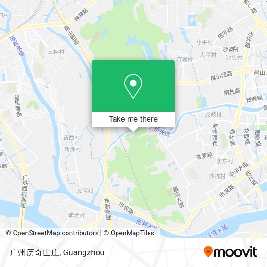 广州历奇山庄 map