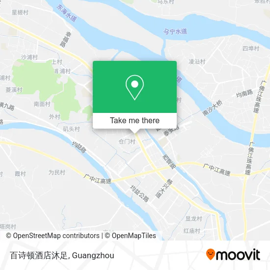 百诗顿酒店沐足 map