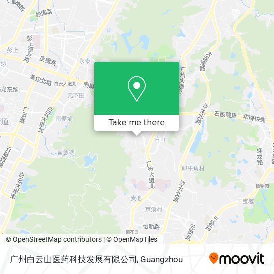 广州白云山医药科技发展有限公司 map