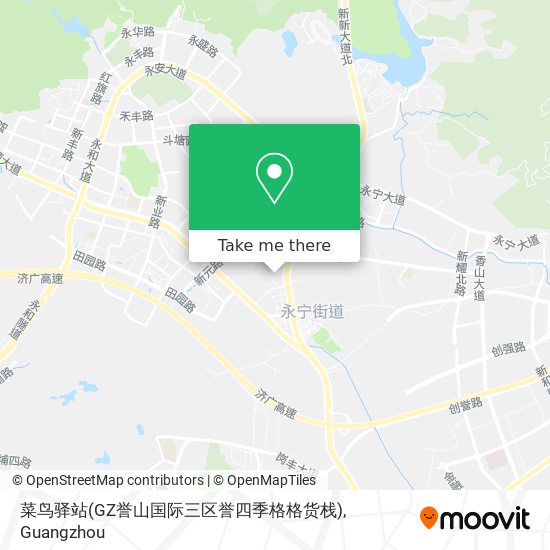 菜鸟驿站(GZ誉山国际三区誉四季格格货栈) map
