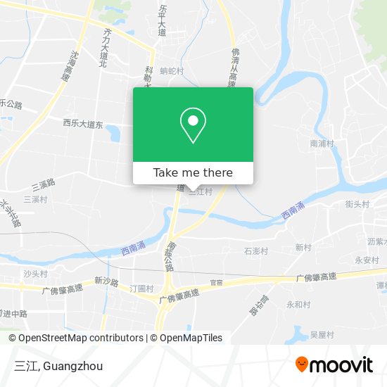 三江 map