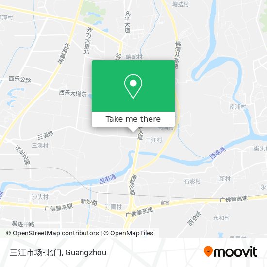 三江市场-北门 map