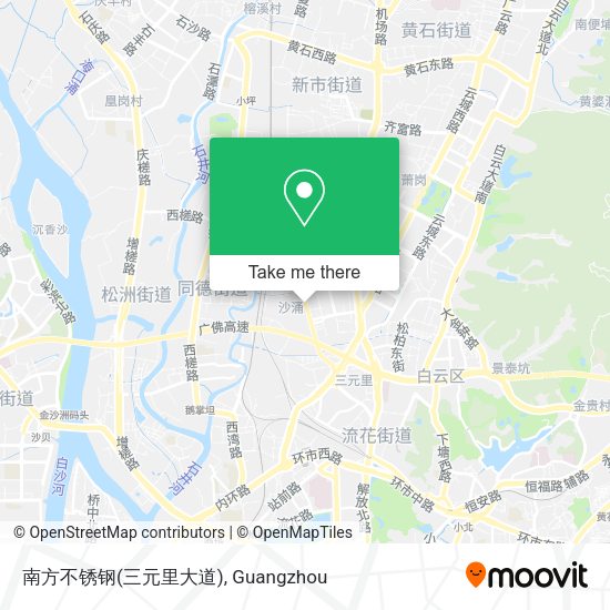 南方不锈钢(三元里大道) map