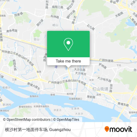 横沙村第一地面停车场 map