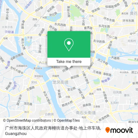 广州市海珠区人民政府海幢街道办事处-地上停车场 map