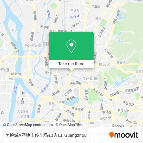 美博城A座地上停车场-出入口 map