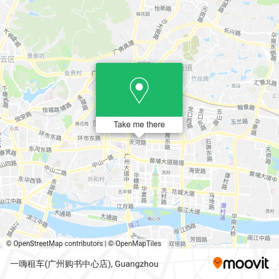 一嗨租车(广州购书中心店) map