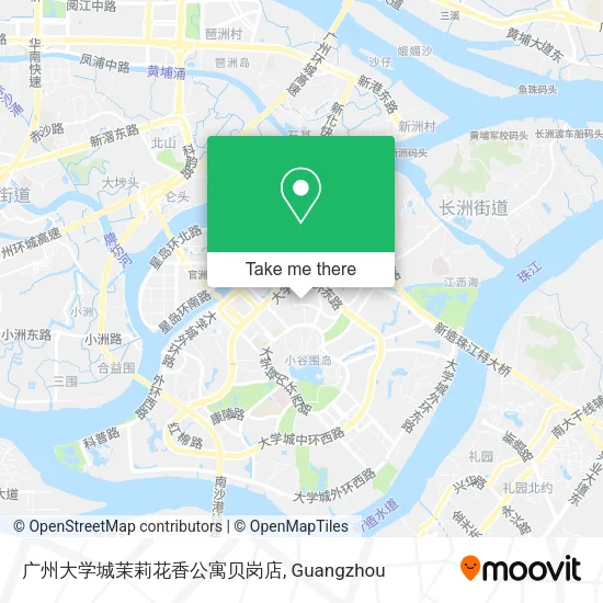 广州大学城茉莉花香公寓贝岗店 map