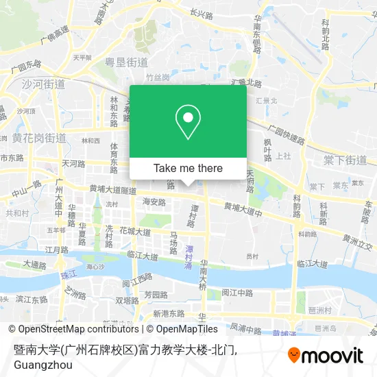 暨南大学(广州石牌校区)富力教学大楼-北门 map