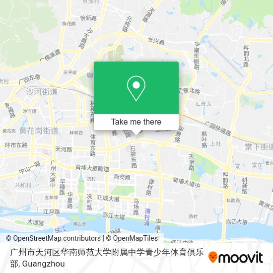 广州市天河区华南师范大学附属中学青少年体育俱乐部 map