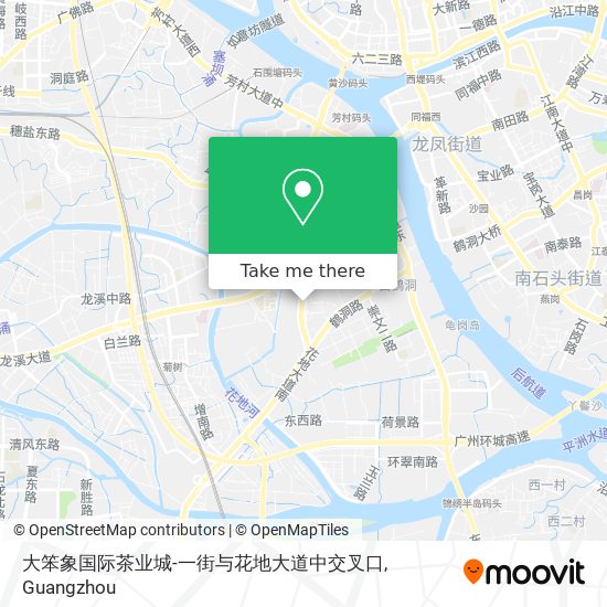 大笨象国际茶业城-一街与花地大道中交叉口 map
