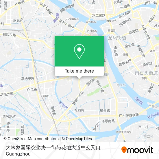 大笨象国际茶业城-一街与花地大道中交叉口 map