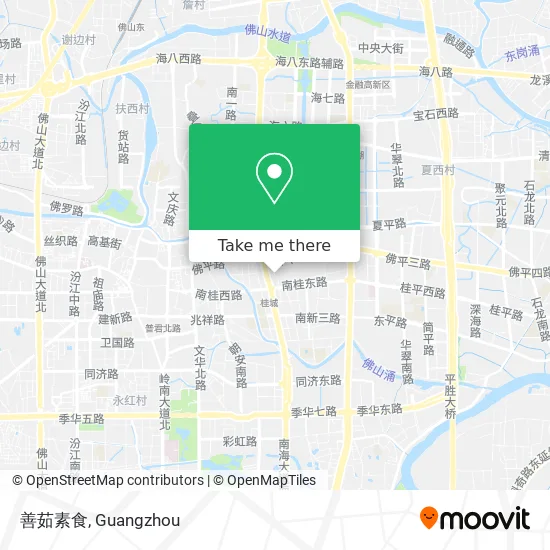 善茹素食 map