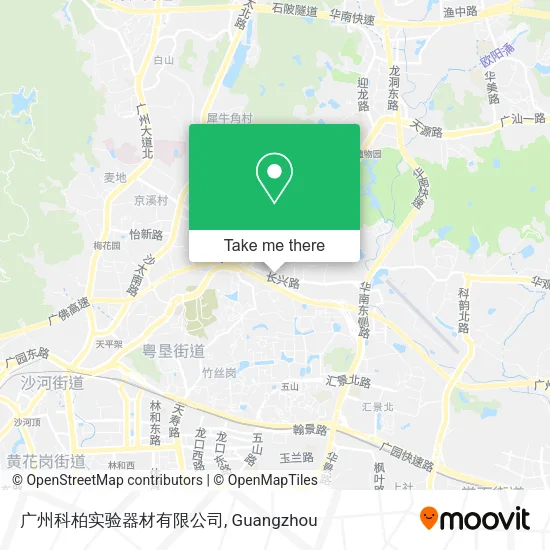 广州科柏实验器材有限公司 map