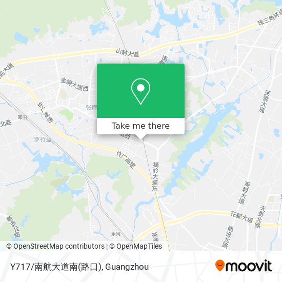 Y717/南航大道南(路口) map