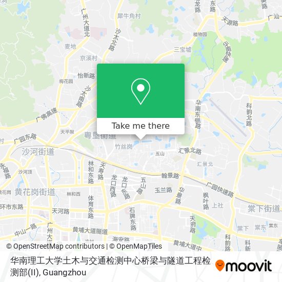 华南理工大学土木与交通检测中心桥梁与隧道工程检测部(II) map