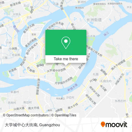 大学城中心大街南 map