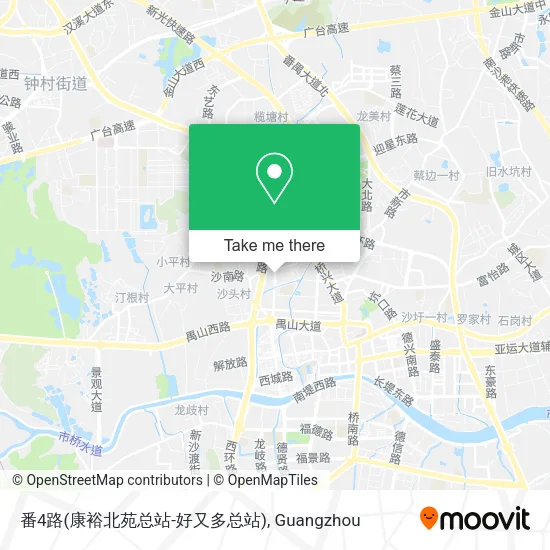 番4路(康裕北苑总站-好又多总站) map