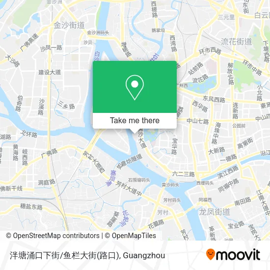 泮塘涌口下街/鱼栏大街(路口) map