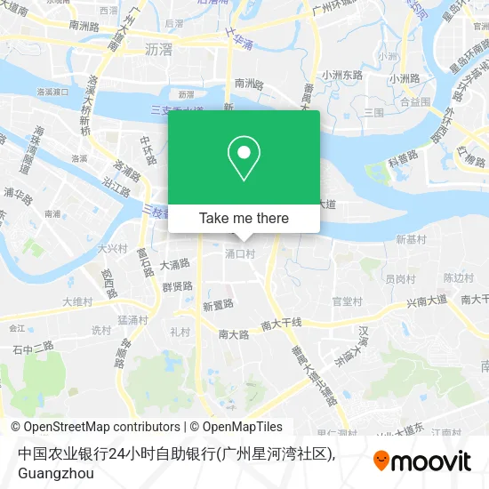 中国农业银行24小时自助银行(广州星河湾社区) map