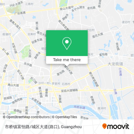 市桥镇富怡路/城区大道(路口) map