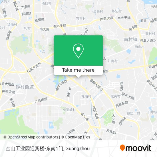 金山工业园迎宾楼-东南1门 map