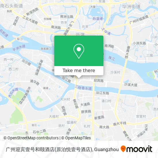 广州迎宾壹号和颐酒店(原泊悦壹号酒店) map