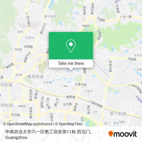 华南农业大学六一区教工宿舍第11栋-西北门 map