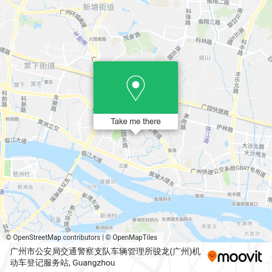 广州市公安局交通警察支队车辆管理所骏龙(广州)机动车登记服务站 map