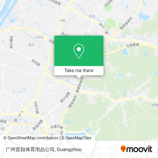 广州晋颢体育用品公司 map