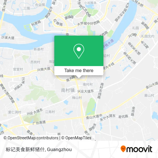 标记美食新鲜猪什 map