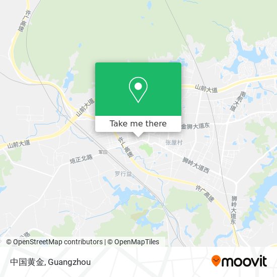 中国黄金 map