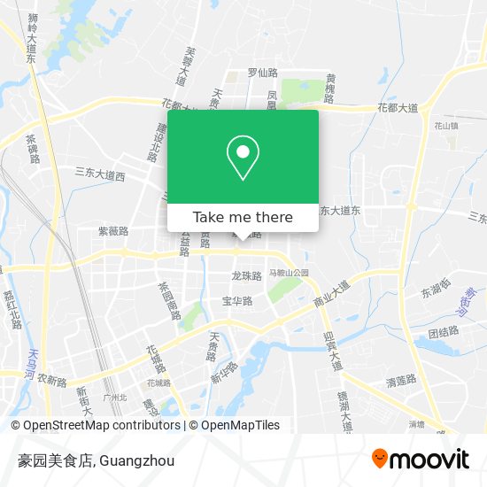 豪园美食店 map