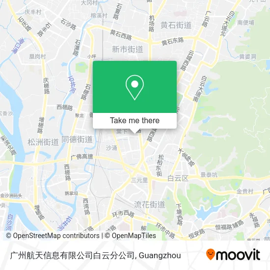 广州航天信息有限公司白云分公司 map