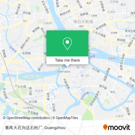 番禺大石兴达石粉厂 map