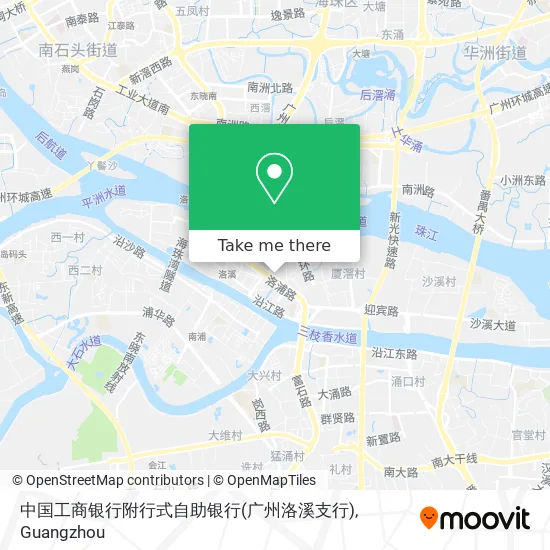 中国工商银行附行式自助银行(广州洛溪支行) map