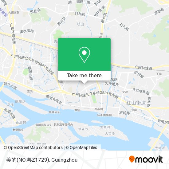 美的(NO.粤Z1729) map