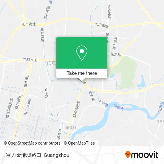 富力金港城路口 map