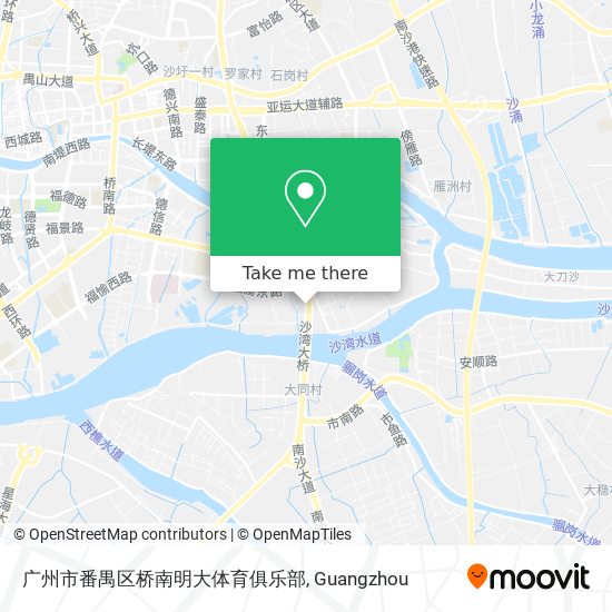 广州市番禺区桥南明大体育俱乐部 map