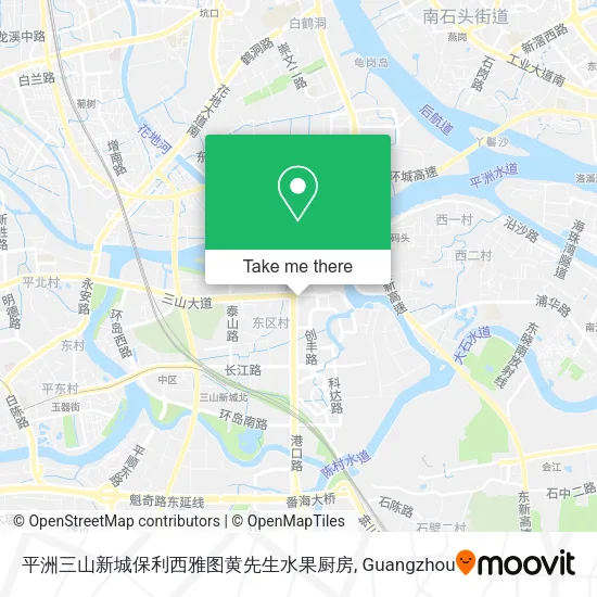 平洲三山新城保利西雅图黄先生水果厨房 map