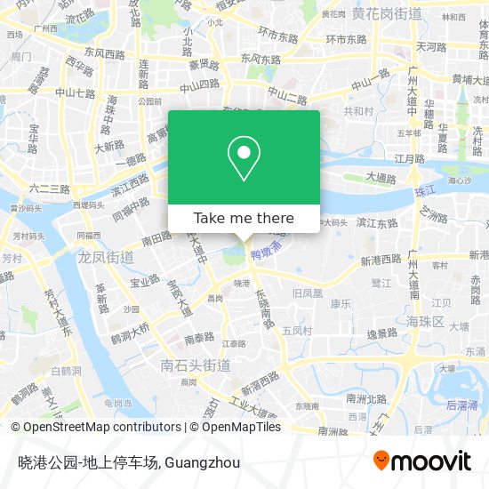 晓港公园-地上停车场 map
