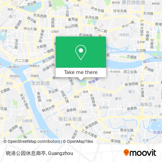 晓港公园休息廊亭 map