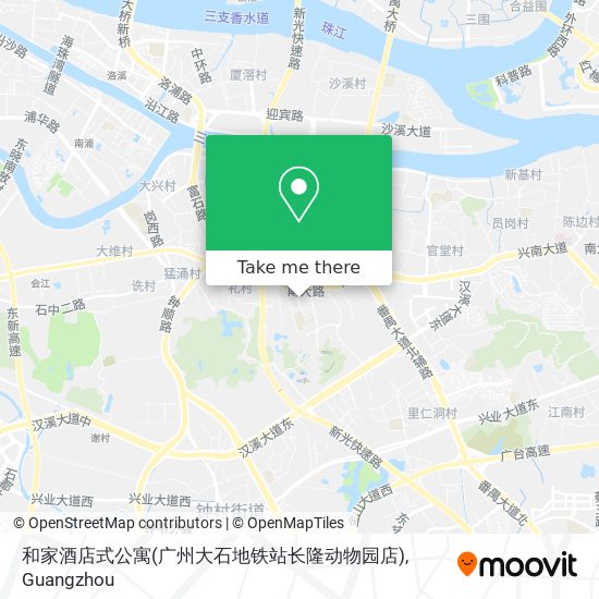 和家酒店式公寓(广州大石地铁站长隆动物园店) map
