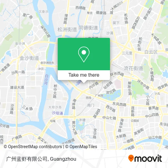 广州蓝虾有限公司 map