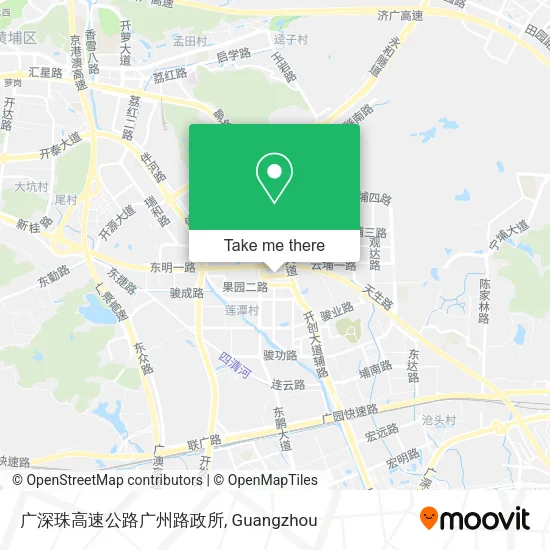 广深珠高速公路广州路政所 map