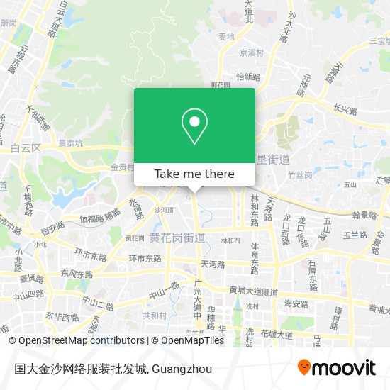 国大金沙网络服装批发城 map